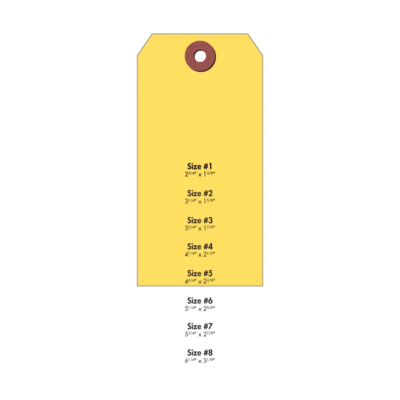 #5 Tyvek Tag - Yellow