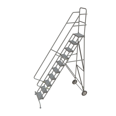 Rolling Ladder - Steel - 10 Step - 450 lb Capacity