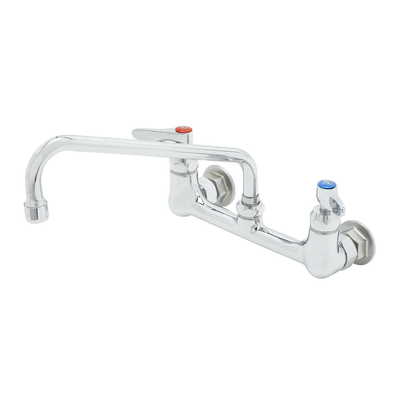 T&S Brass B-2429-CR-EK Double Pantry Faucet Wall Mount