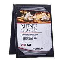 Winco LMTD-57BK Table Tent Design Menu Cover