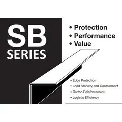 2 X 2 X 36" .120 STRONG BOARD EDGE PROTECTOR, 2940/PLT