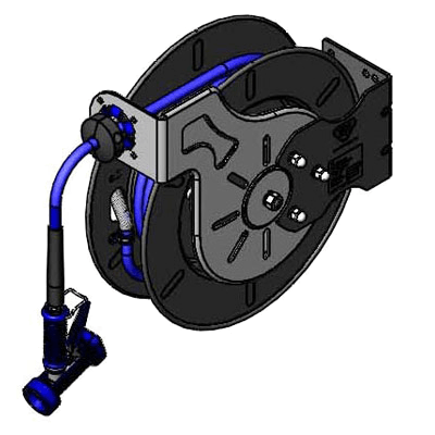 T&S Brass B-7242-02 Hose Reel System Open