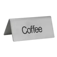 Winco SGN-103 Beverage Tent Sign Coffee