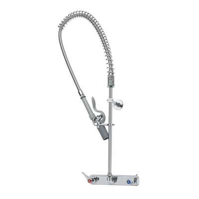 T&S Brass B-5125-CR-BJ EasyInstall Workboard Pre-Rinse Unit Wall Mount Mixing Faucet
