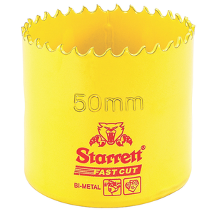 STARRETT FCH050M-G 50mm Fast Cut Straight Pitch Bi-Metal Hole Saw