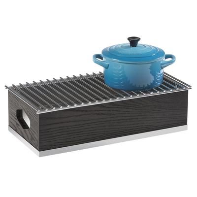 Cal-Mil 3813-87 19-3/4"W x 10"D x 5-1/2"H Cinderwood Chafer Alternative