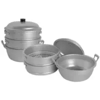 Thunder Group ALST001 Small-Hole 11-3/8" Aluminum Steamer