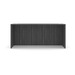 PL187 66" BOW FRONT DESK SHELL- COASTAL GRAY