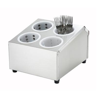 Winco FC-4H Flatware Cylinder Holder 4 Holes