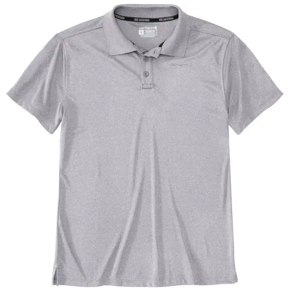 CARHARTT 106901 - Force Sun Defender Relaxed Fit Lightweight Short Sleeve Polo - Steel Heather