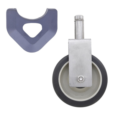 Metro 5MPRXGSA Stainless Steel Cart-Washable Stem Caster Rigid