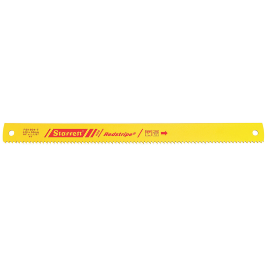 STARRETT RS1804-7 18 x 1-1/2 x .075 x 4T, Redstripe Power Hacksaw Blade
