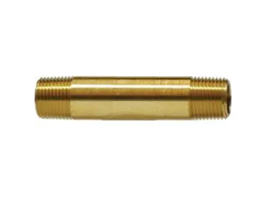 3/8 X 2 YELLOW BR NIPPLE