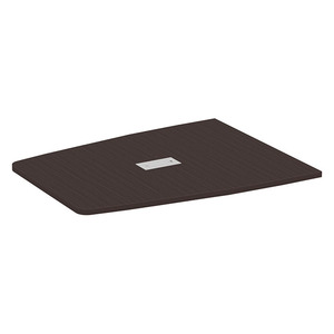 PL237T HALF BOAT SHAPE 47x60 TOP- ESPRESSO