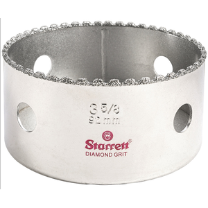STARRETT KD0358-N 3-5/8'' (92mm) Diamond Grit Hole Saw
