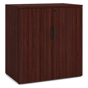 PL152 37"h STORAGE CABINET- Mahogany