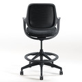 Niro Drafting Chair - Black