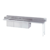 Advance Tabco DTC-3-1620-84R Dishtable with 3-Compartment Sink