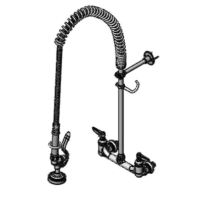 T&S Brass B-0133-EE-B Easyinstall Pre-Rinse Unit 8" Centers