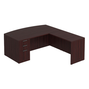 CLALD1011 L-Shape 71" X 88" Desk- Mahogany