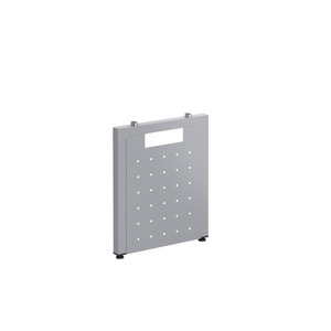 24" U LEG METAL END PNL-SILV