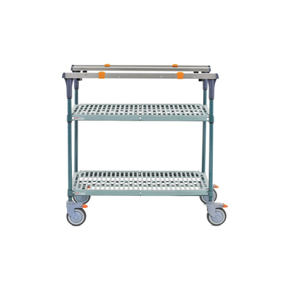 Metro MS1836-PRPR PrepMate MultiStation 36" Prep Station, Super Erecta Pro top and bottom shelves with Metroseal Green Epoxy posts