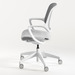 17811 KONFURB NIRO TASK CHAIR - White and Gray