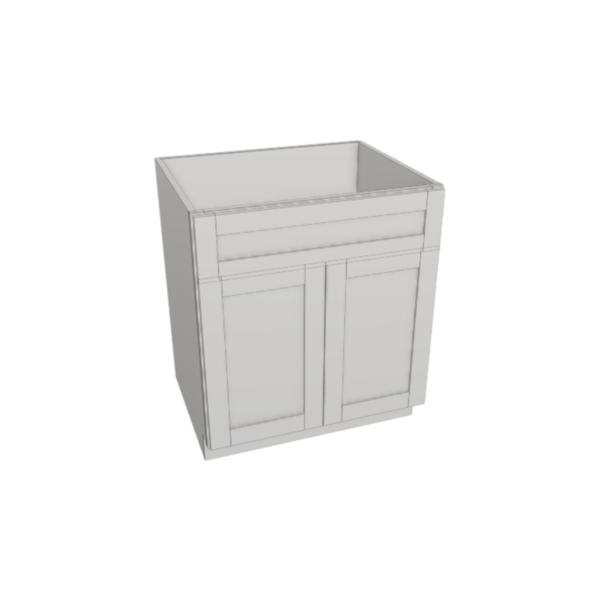 Metropolitan White Sink Base - 30 W X 34 1/2 H X 24 D