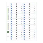Shelf ID Adhesive Sticker Sheets