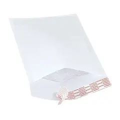 5 X 10" WHITE BUBBLE MAILER, SELF-SEAL, #00 250/CS   B852WSS