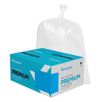 Contractor Garbage Bags - 35" x 50" - 1.9 mil - Clear