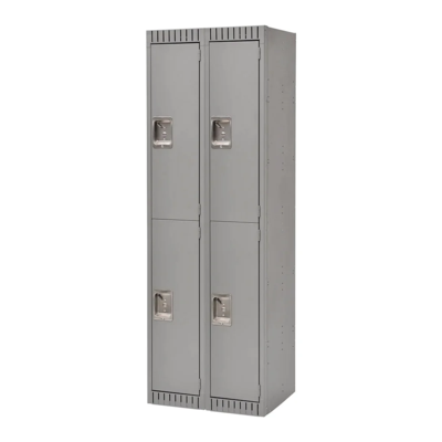 Locker - Steel - Riveted - Heavy-Duty - 24" x 18" x 72" - 2 Tier - 4 Door