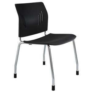 3084 STACKING GUEST CHAIR- BLACK