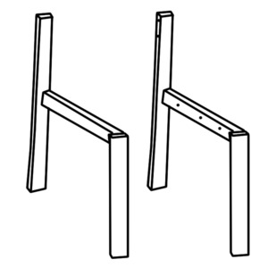 326POHASIL- VITALITY COMPONENT: Pair HALF Outer Arms (no back/seat)