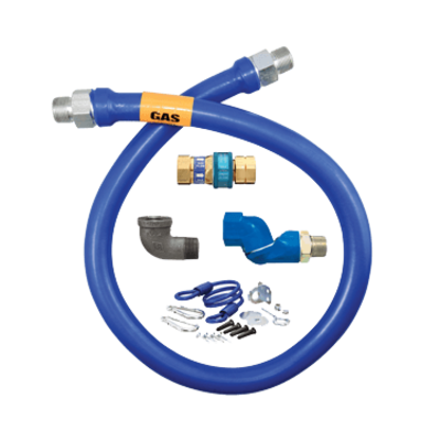 Dormont Manufacturing 1650BPQSR48 Dormont Blue Hose Moveable Gas Connector Hose Assembly 1/2" Dia.