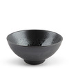 Bowl Silver Black Granite Design 7-3/4"
