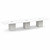 16' Classic Boat Shape Conference Table with Cube Base - White Top, Silver Birch Base