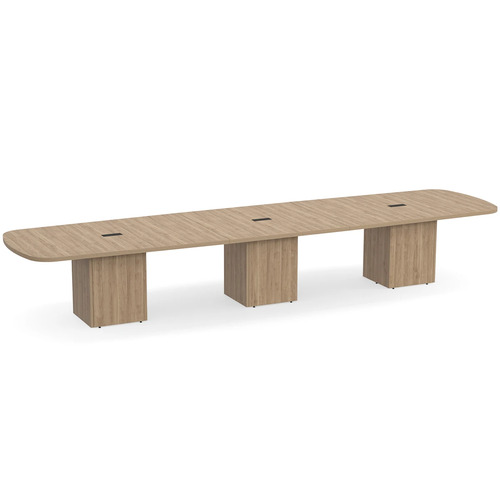 Arena Conference Table 16 Ft with Cube Base - Aspen