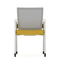 Propel Guest Chair - White Mesh Back with Yellow Seat