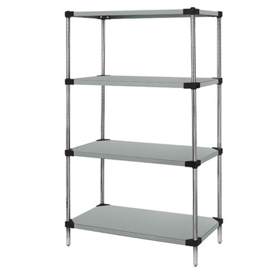 Quantum WRS4-74-2148SS Solid Shelving Starter Kit