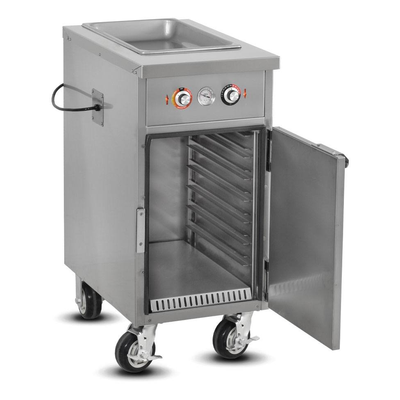FWE/Food Warming Equipment HLC-1W6-7H-7-DRN Handy Line Serving Cabinet Mobile