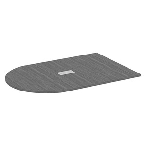 PL138T HALF RACE TRACK SHAPE 72x47 TOP- NEWPORT GRAY 