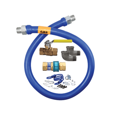 Dormont Manufacturing 16100KIT24 Dormont Blue Hose Moveable Gas Connector Kit 1" Dia.
