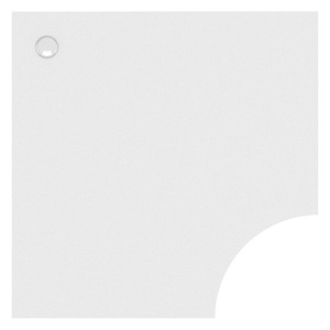 PLT3636 36" x 36" CORNER WORK SURFACE - White