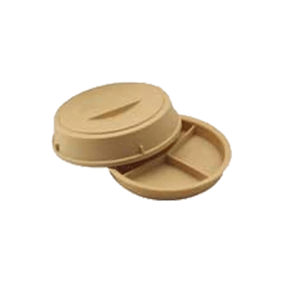 Cambro 3 Compartment Base and Cover Beige Camwear Heat Keepers