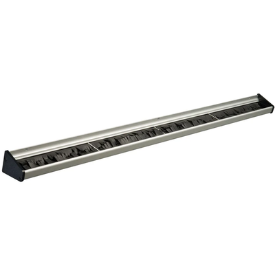 Winco MHH-24 Mop & Broom Rack Rubber Bristles
