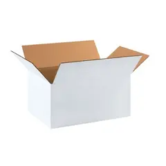 17.25 X 11.25 X 8" ECT32 WHITE CORRUGATED CARTON, 25/BD 17118W