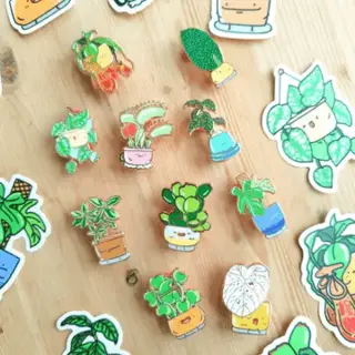 Plant Buddies Enamel Pins