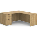 Classic L-Shape Desk 72" x 66" with Box/Box/File Pedestal - Aspen