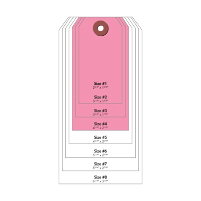 #4 Cardstock Tag - Pink